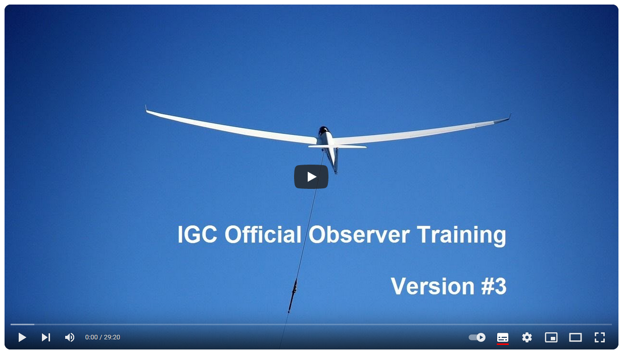 IGC Official Observer Training 2023 editionBIS