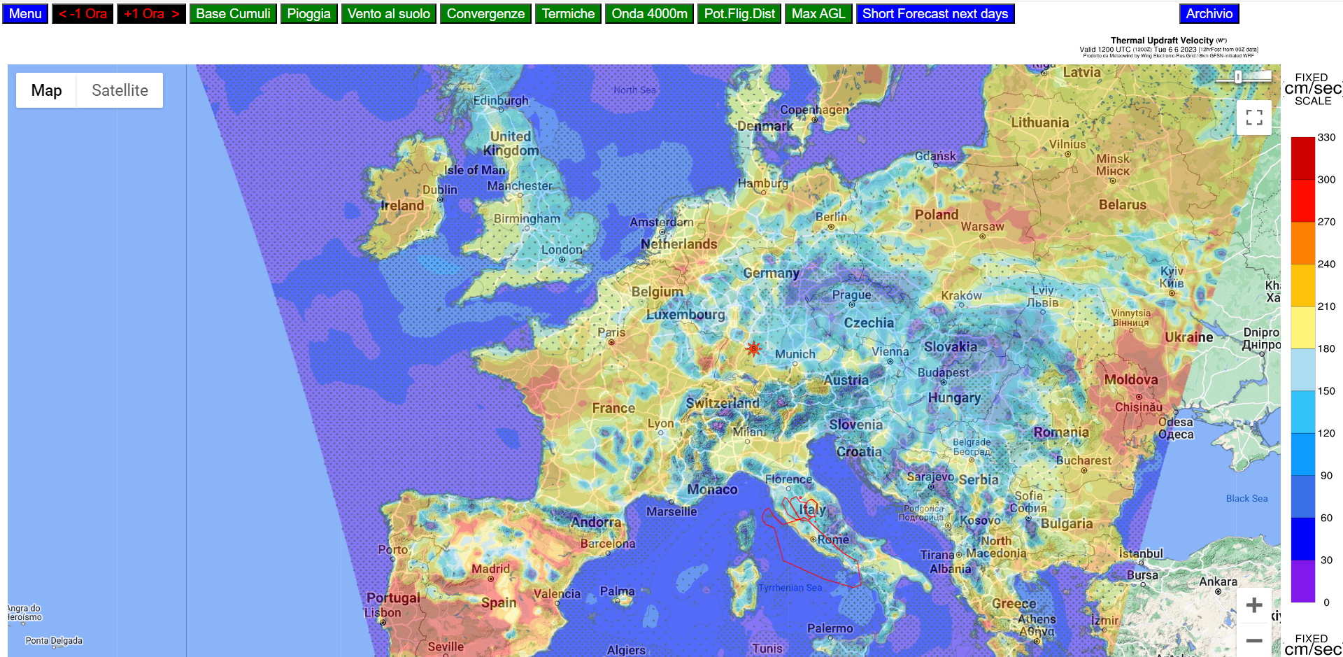 MeteoWind Europe forecast