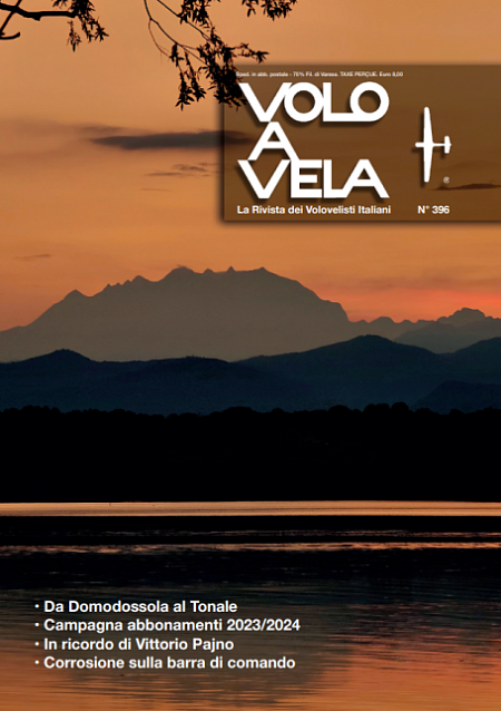 Rivista VOLO A VELA n. 396 Rivista VOLO A VELA n 396 COPERTINA