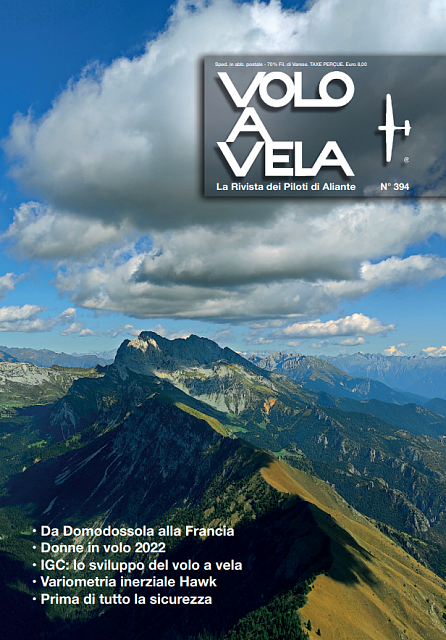 Rivista VOLO A VELA n. 394 Rivista VOLO A VELA n 394 COPERTINA